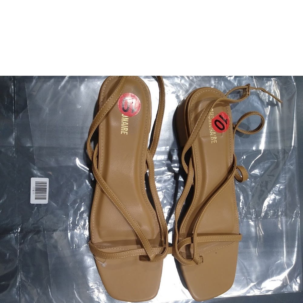 Cushionaire Women Vida Strappy Thong Sandal Tan 10